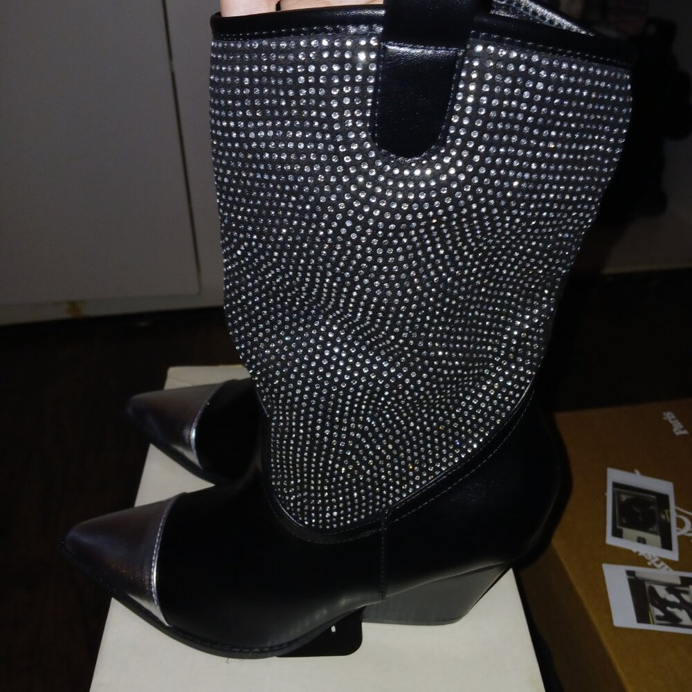 BN Rhinestone Cowboy Boots 👢🤠 - Picture 3 of 3